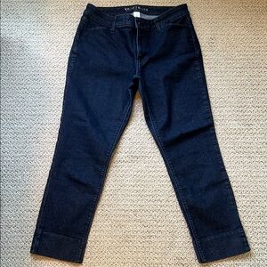 White House Black Market Blue Ankle Cropped Jeans